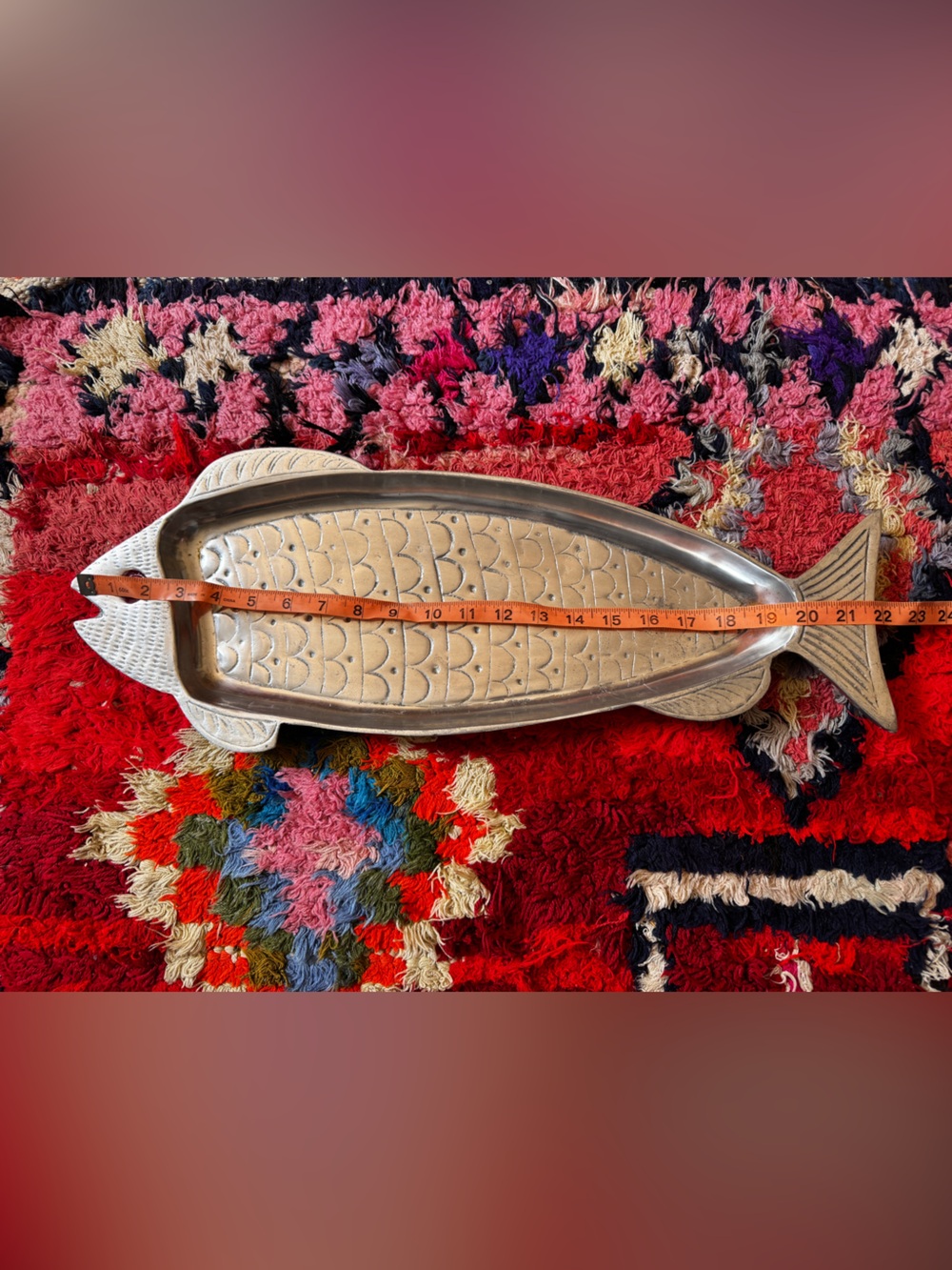 60s-70s Vintage Aluminum Fish Tray - Picture 4 of 7